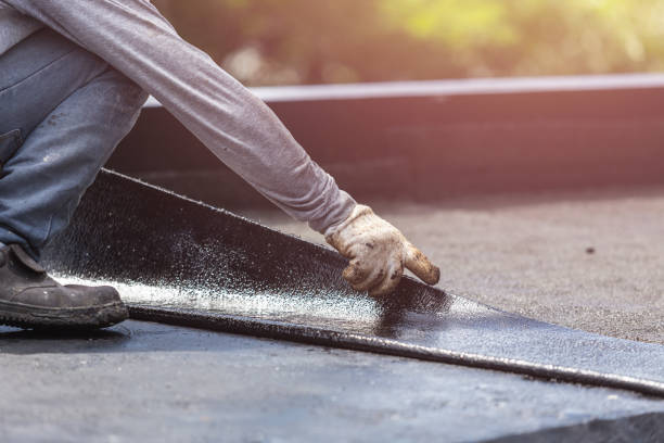 Professional Waterproofing technician working in Chase, MI